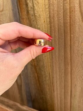 Gold Dome Ring with Smooth Polished Finish